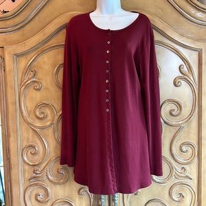 Keedo burgundy tunic jacket